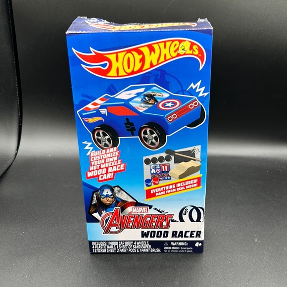 Mattel | Toys | Hot Wheels Avengers Wood Racer | Poshmark